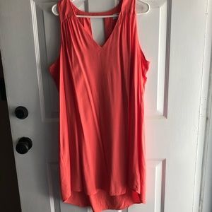 Coral colored dress